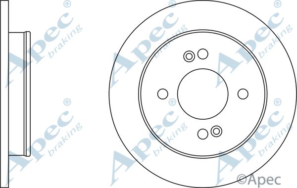 APEC BRAKING Тормозной диск DSK2496